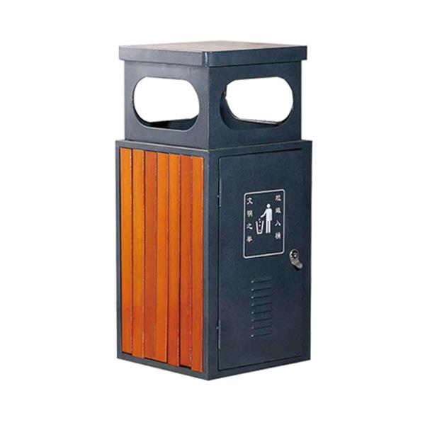 鋼木垃圾桶