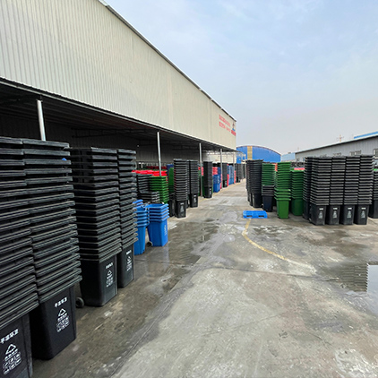 鑫豐潔塑料分類垃圾桶工廠庫存一角